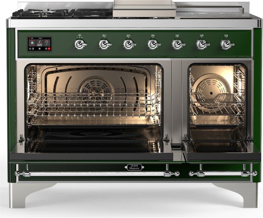 Ilve UM48FSNR3EGCLP Emerald Green With Chrome Trim, Liquid Propane