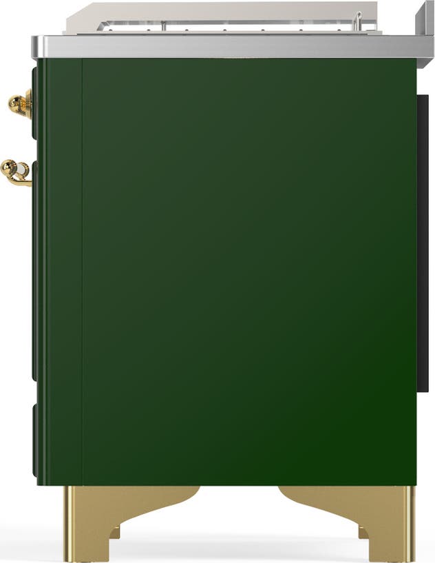 Ilve UM48FSNR3EGG Emerald Green With Brass Trim, Natural Gas