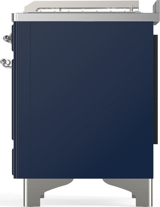 Ilve UM48FSNR3MBCLP Midnight Blue With Chrome Trim, Liquid Propane
