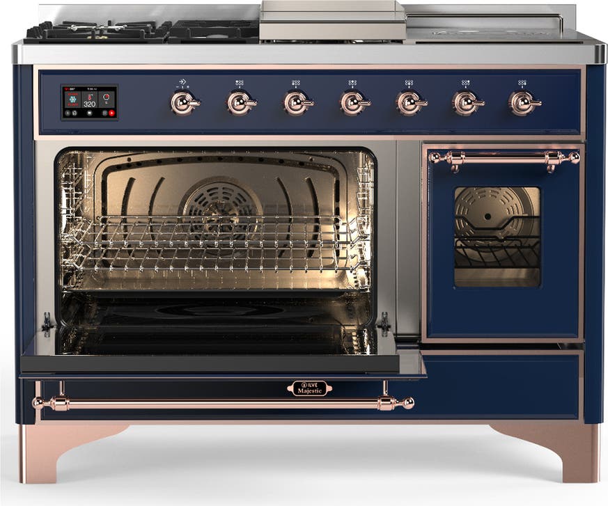 Ilve UM48FSNR3MBP Midnight Blue With Copper Trim, Natural Gas