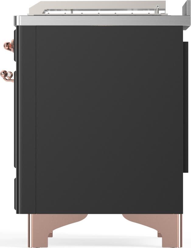 Ilve UM48FSNR3MGP Matte Graphite With Copper Trim, Natural Gas