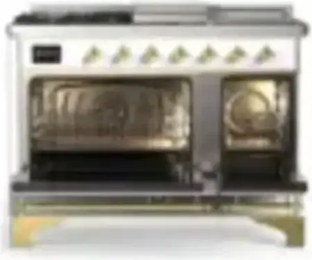 Ilve UM48FSNR3RAGLP Ral With Brass Trim, Liquid Propane