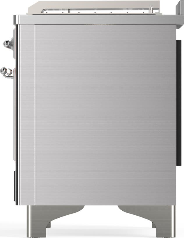 Ilve UM48FSNR3SSC Stainless Steel With Chrome Trim, Natural Gas