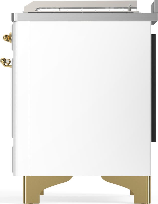 Ilve UM48FSNR3WHG White With Brass Trim, Natural Gas