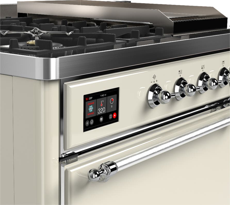 Ilve UM48FSQNR3AWC Antique White With Chrome Trim, Natural Gas
