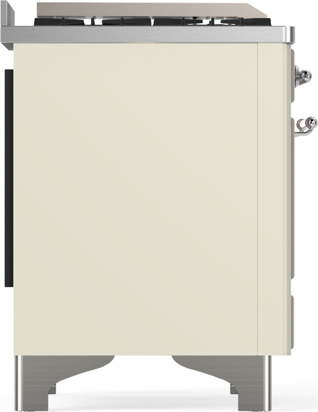 Ilve UM48FSQNR3AWCLP Antique White With Chrome Trim, Liquid Propane
