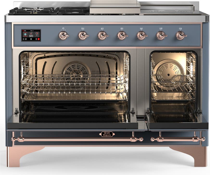 Ilve UM48FSQNR3BGP Blue Grey With Copper Trim, Natural Gas