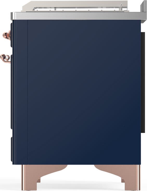 Ilve UM48FSQNR3MBP Midnight Blue With Copper Trim, Natural Gas