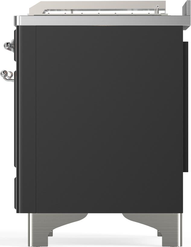 Ilve UM48FSQNR3MGC Matte Graphite With Chrome Trim, Natural Gas
