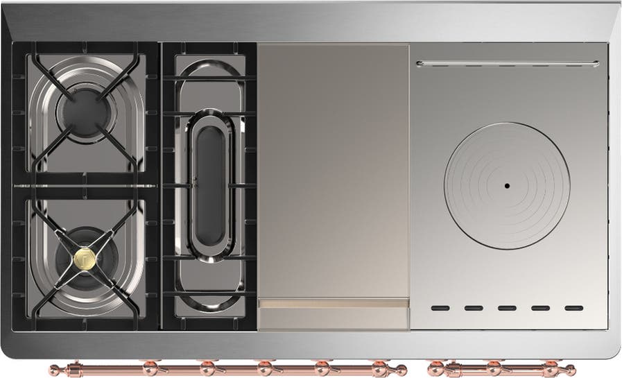 Ilve UM48FSQNR3MGPLP Matte Graphite With Copper Trim, Liquid Propane