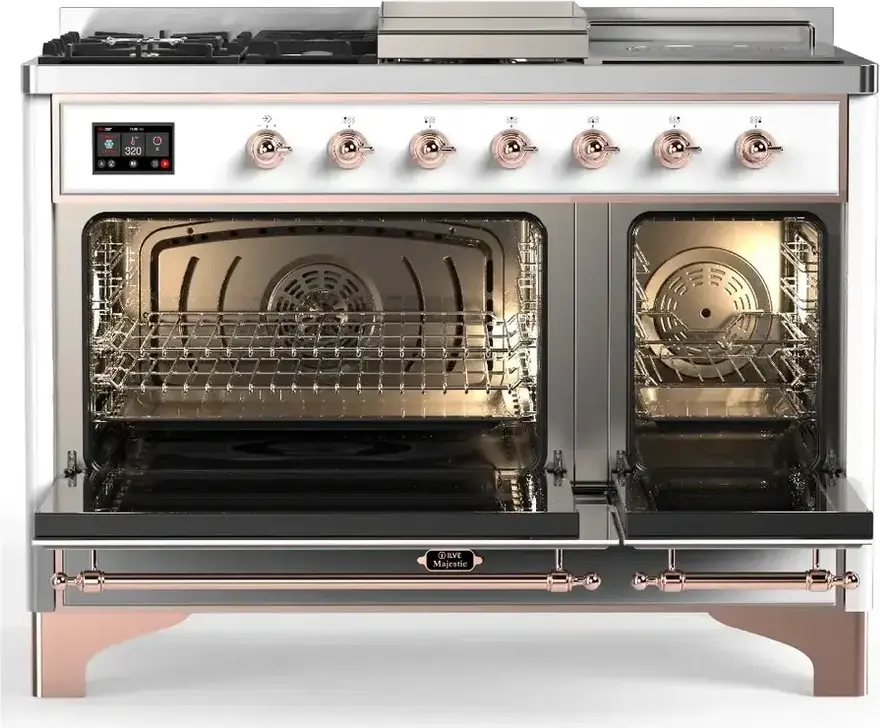 Ilve UM48FSQNR3RAP Ral With Copper Trim, Natural Gas