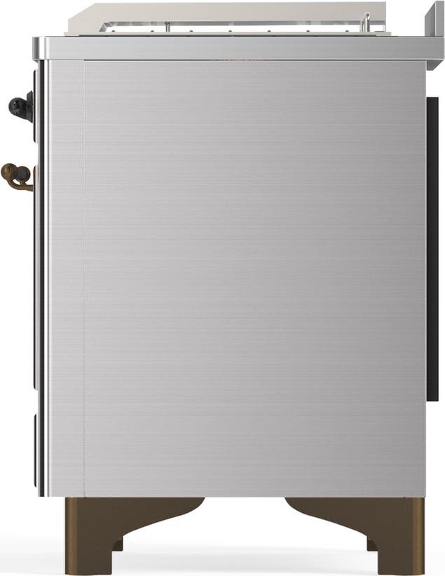 Ilve UM48FSQNR3SSBLP Stainless Steel With Burnished Trim, Liquid Propan...