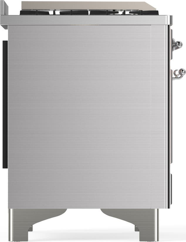 Ilve UM48FSQNR3SSC Stainless Steel With Chrome Trim, Natural Gas