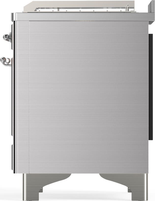 Ilve UM48FSQNR3SSCLP Stainless Steel With Chrome Trim, Liquid Propane