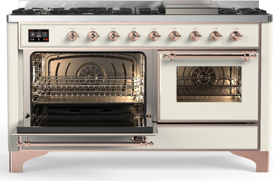 Ilve UM60FNR3AWPLP Antique White With Copper Trim, Liquid Propane
