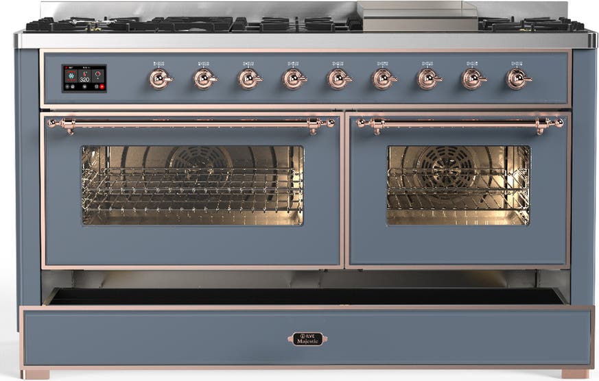 Ilve UM60FNR3BGP Blue Grey With Copper Trim, Natural Gas