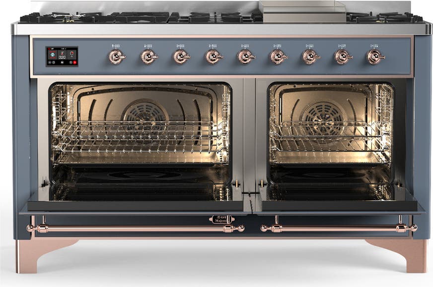 Ilve UM60FNR3BGPLP Blue Grey With Copper Trim, Liquid Propane