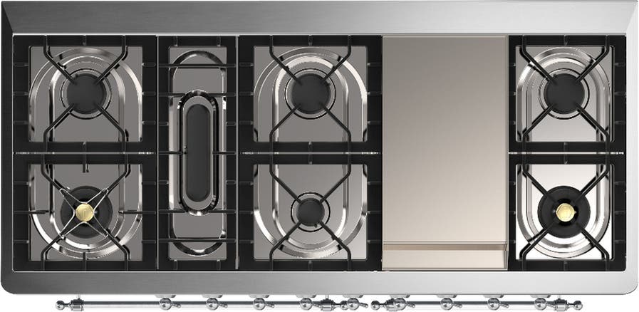 Ilve UM60FNR3BKC Glossy Black With Chrome Trim, Natural Gas
