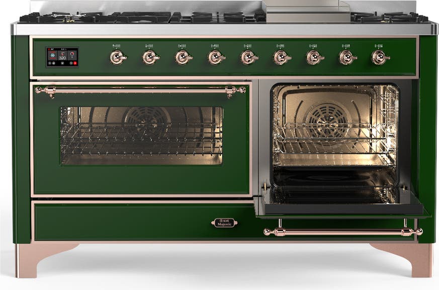 Ilve UM60FNR3EGP Emerald Green With Copper Trim, Natural Gas