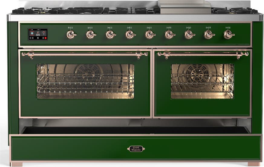 Ilve UM60FNR3EGP Emerald Green With Copper Trim, Natural Gas