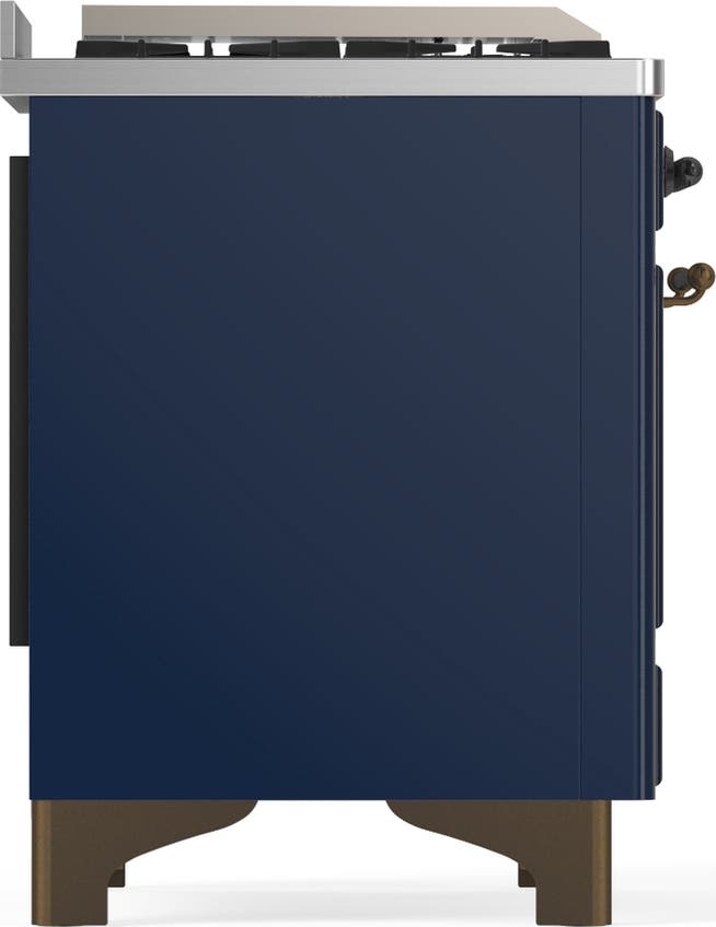 Ilve UM60FNR3MBBLP Midnight Blue With Burnished Trim, Liquid Propane