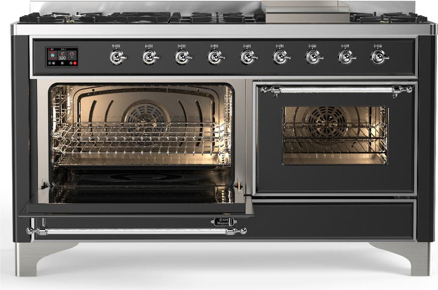 Ilve UM60FNR3MGCLP Matte Graphite With Chrome Trim, Liquid Propane