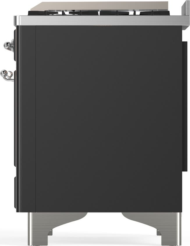 Ilve UM60FNR3MGCLP Matte Graphite With Chrome Trim, Liquid Propane