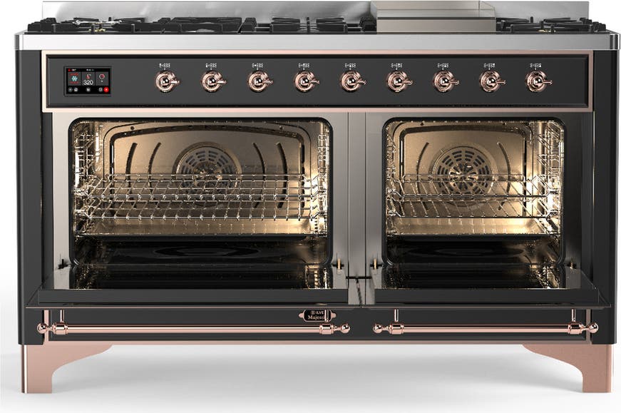 Ilve UM60FNR3MGP Matte Graphite With Copper Trim, Natural Gas