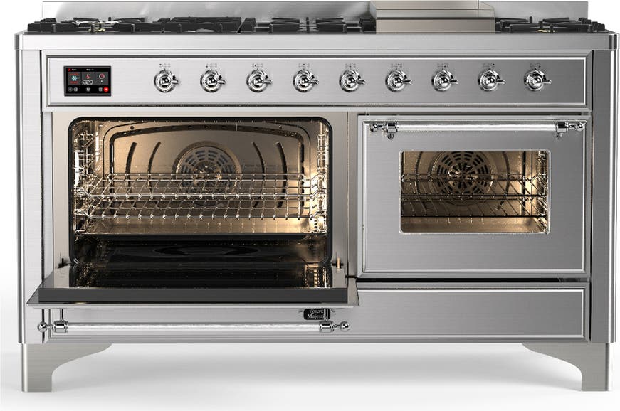 Ilve UM60FNR3SSCLP Stainless Steel With Chrome Trim, Liquid Propane