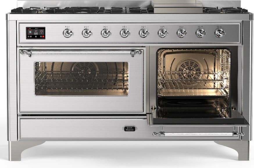 Ilve UM60FNR3SSCLP Stainless Steel With Chrome Trim, Liquid Propane
