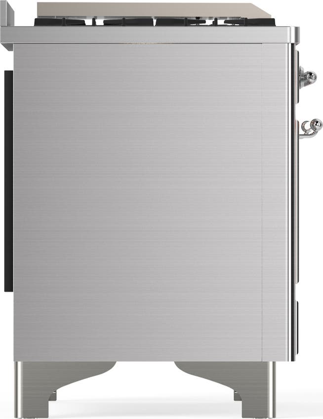 Ilve UM60FNR3SSCLP Stainless Steel With Chrome Trim, Liquid Propane