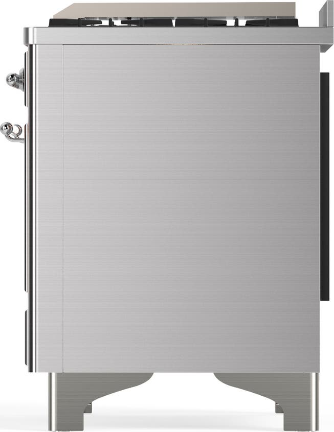 Ilve UM60FNR3SSCLP Stainless Steel With Chrome Trim, Liquid Propane
