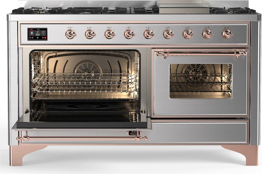 Ilve UM60FNR3SSPLP Stainless Steel With Copper Trim, Liquid Propane