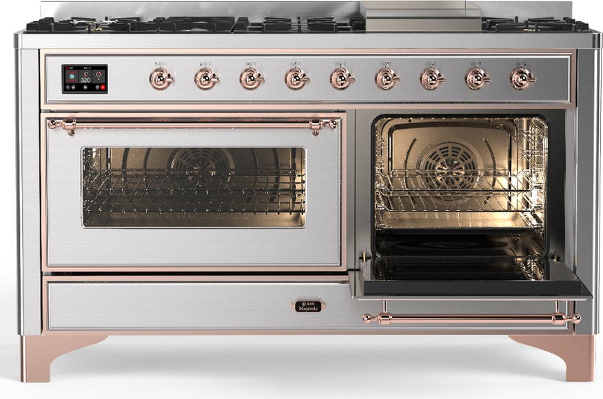 Ilve UM60FNR3SSPLP Stainless Steel With Copper Trim, Liquid Propane