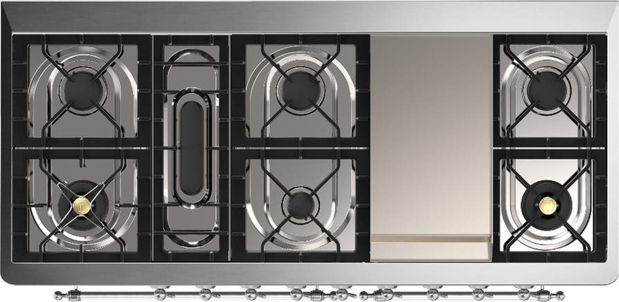 Ilve UM60FNR3WHC White With Chrome Trim, Natural Gas