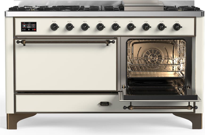 Ilve UM60FQNR3AWB Antique White With Burnished Trim, Natural Gas