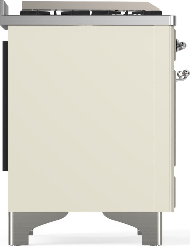 Ilve UM60FQNR3AWC Antique White With Chrome Trim, Natural Gas
