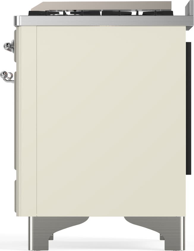 Ilve UM60FQNR3AWCLP Antique White With Chrome Trim, Liquid Propane