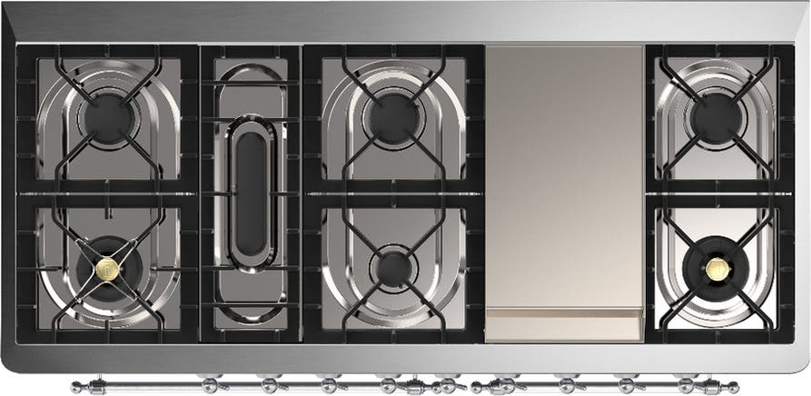Ilve UM60FQNR3BGCLP Blue Grey With Chrome Trim, Liquid Propane