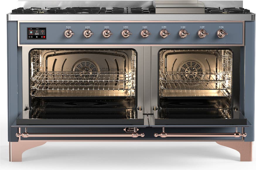 Ilve UM60FQNR3BGP Blue Grey With Copper Trim, Natural Gas