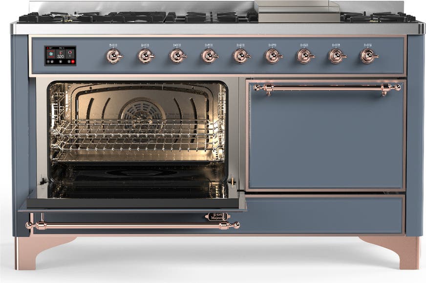 Ilve UM60FQNR3BGP Blue Grey With Copper Trim, Natural Gas