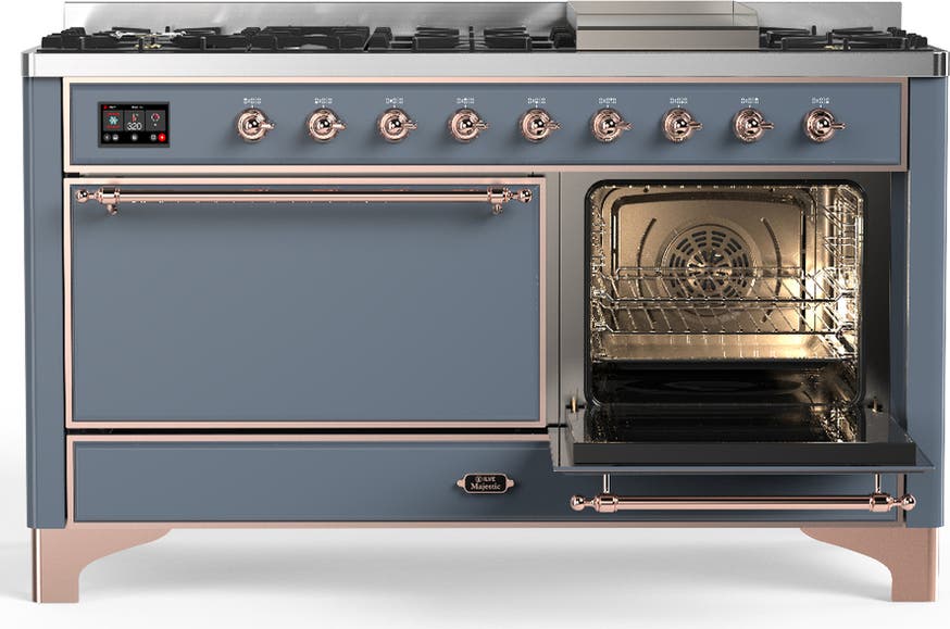 Ilve UM60FQNR3BGPLP Blue Grey With Copper Trim, Liquid Propane