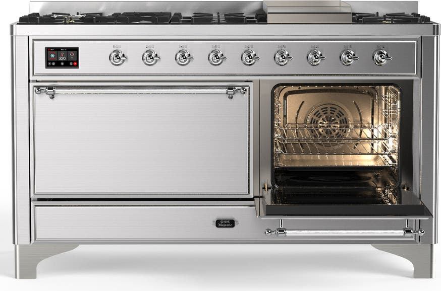 Ilve UM60FQNR3SSCLP Stainless Steel With Chrome Trim, Liquid Propane