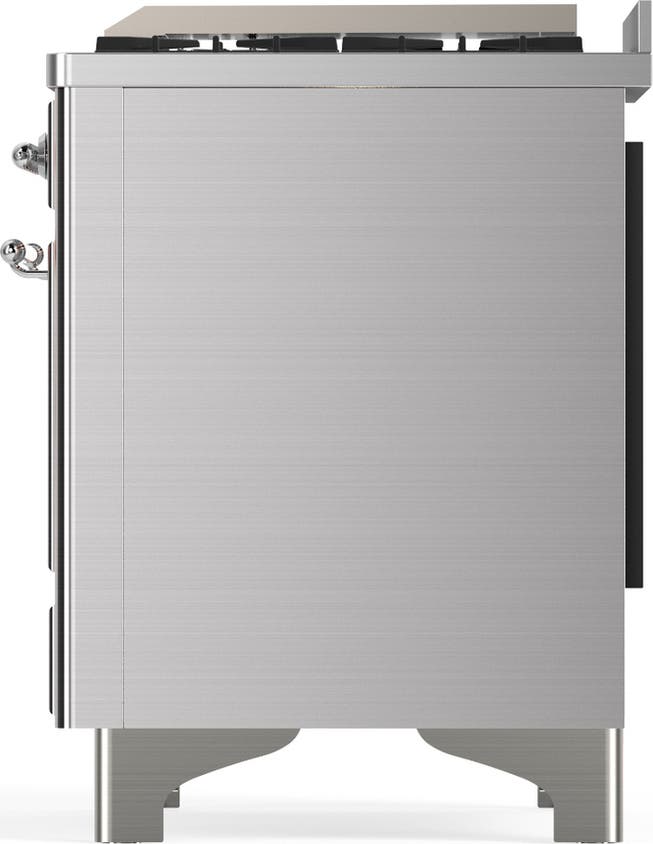 Ilve UM60FQNR3SSCLP Stainless Steel With Chrome Trim, Liquid Propane