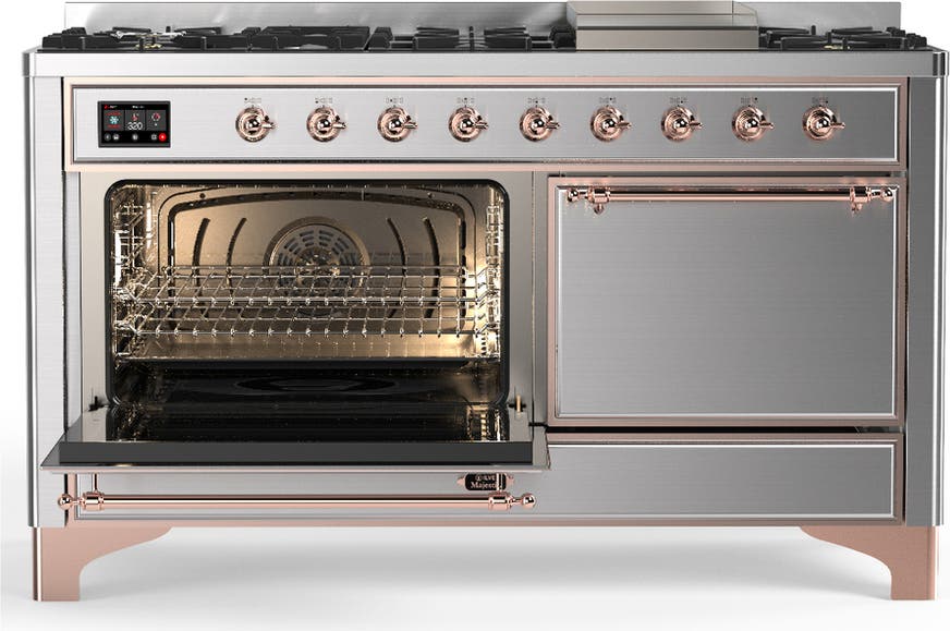 Ilve UM60FQNR3SSPLP Stainless Steel With Copper Trim, Liquid Propane
