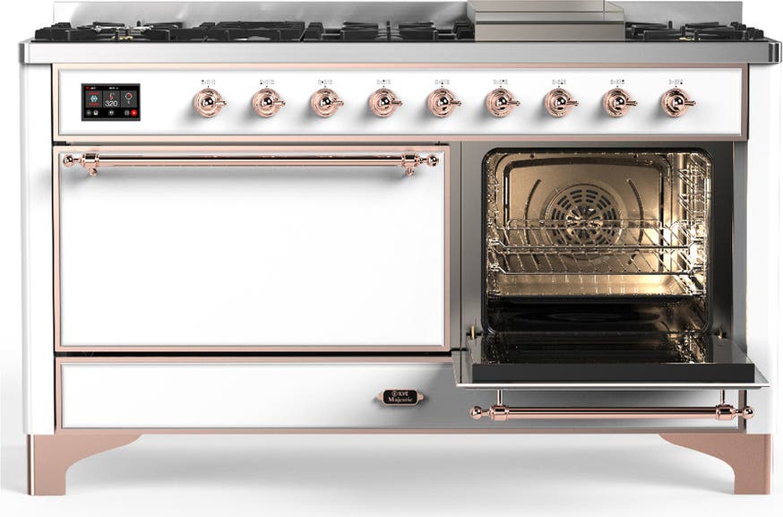 Ilve UM60FQNR3WHP White With Copper Trim, Natural Gas