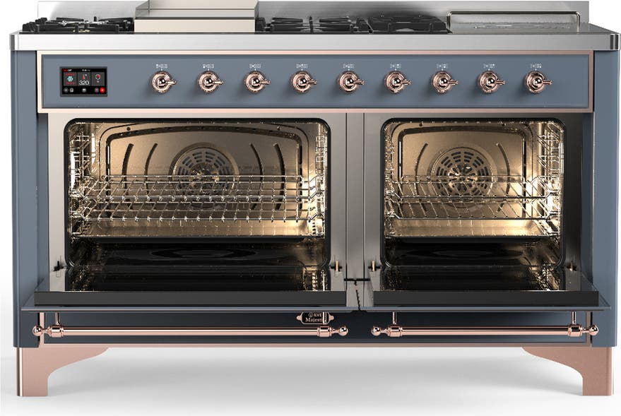 Ilve UM60FSNR3BGPLP Blue Grey Copper Trim, Liquid Propane