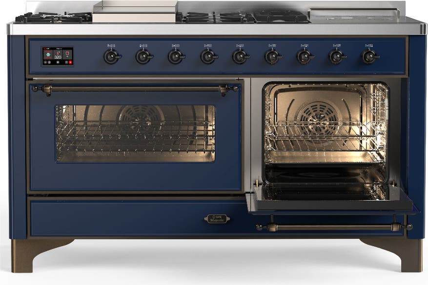 Ilve UM60FSNR3MBBLP Matte Blue Burnished Trim, Liquid Propane
