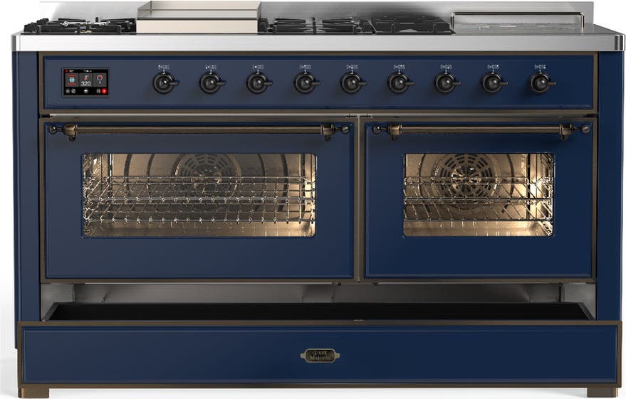 Ilve UM60FSNR3MBBLP Matte Blue Burnished Trim, Liquid Propane