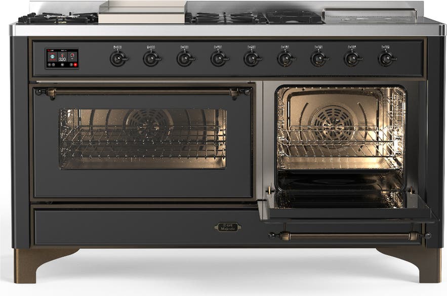 Ilve UM60FSNR3MGBLP Matte Graphite Burnished Trim, Liquid Propane